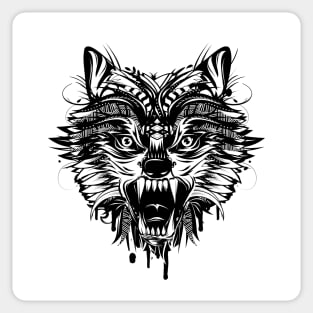 dangerous wolf Sticker